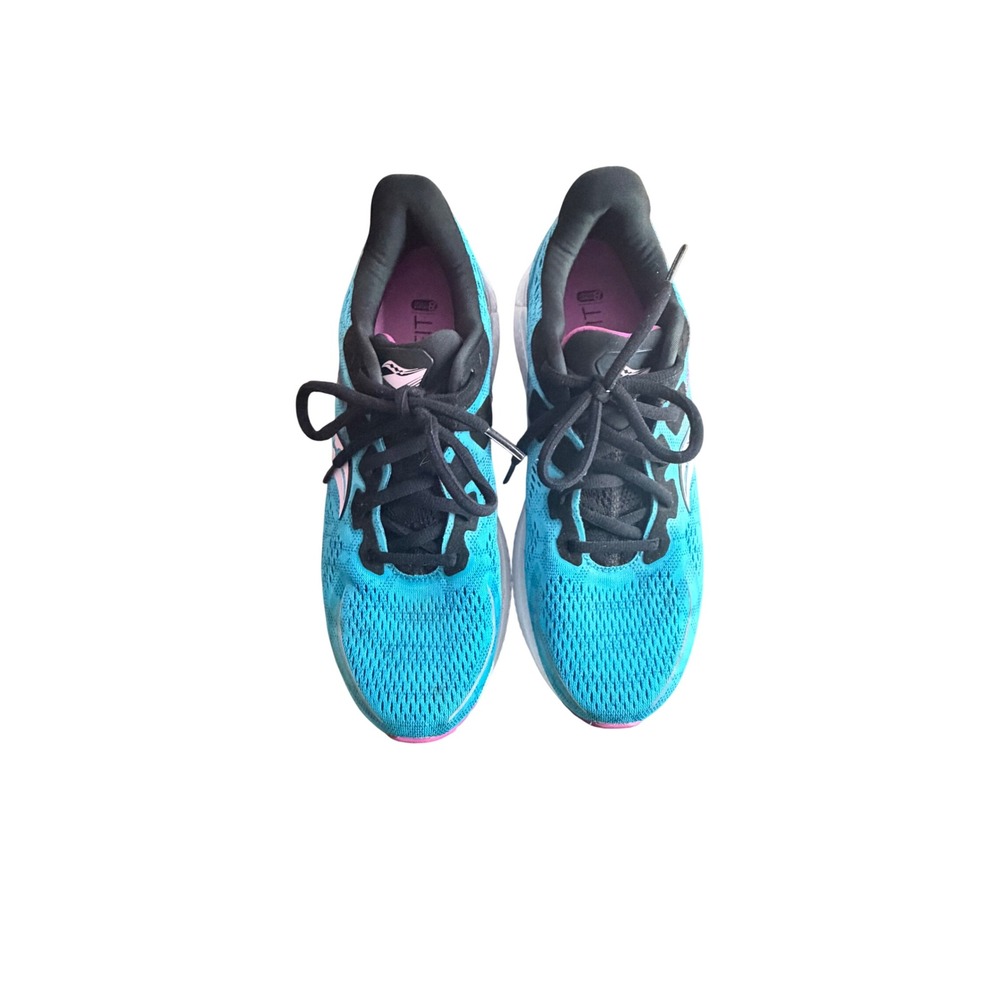 Saucony Omni 20 Womens Running Shoes Blue Pink Stability Sneakers S10681-30 9.5